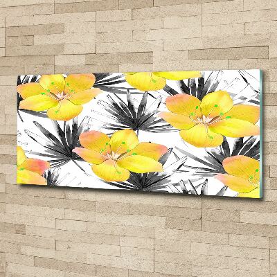 Acrylglas-Druck Tropische Blumen