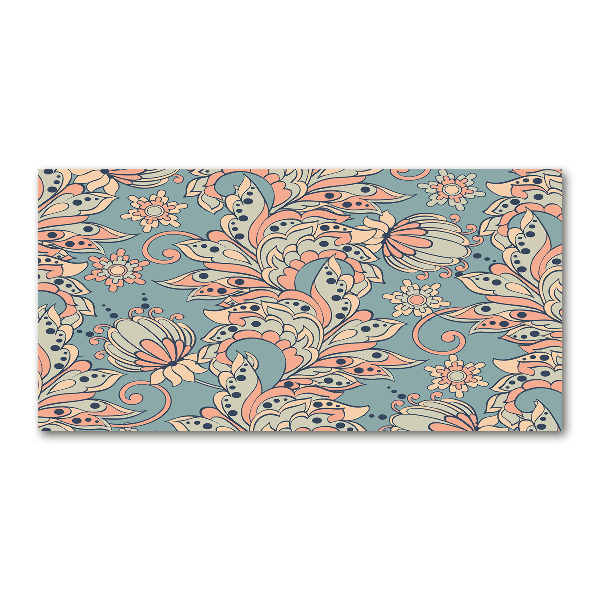 Foto auf Acryl Ethnische Blumen