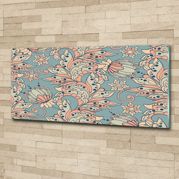 Foto auf Acryl Ethnische Blumen