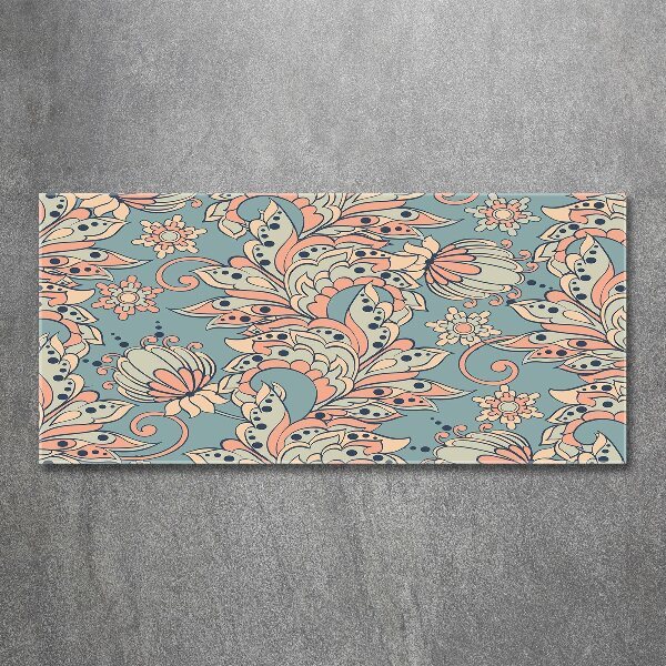 Foto auf Acryl Ethnische Blumen