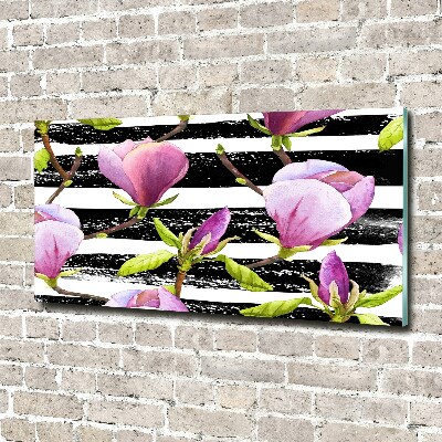 Acrylglas-Druck Gestreifte Magnolie