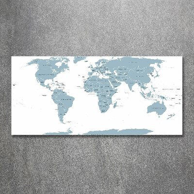 Bild auf Acrylglas Politische Karte