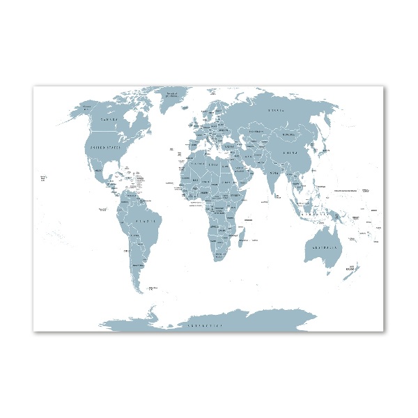 Bild auf Acrylglas Politische Karte