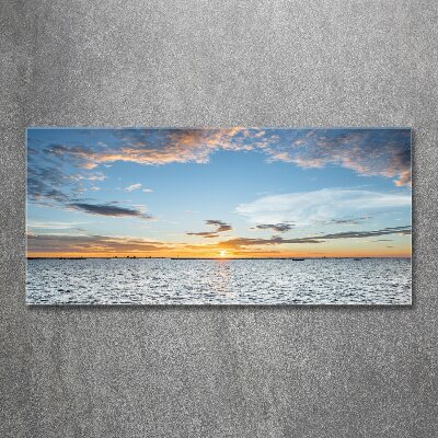 Acrylbild Fotodruck Dämmerung am Meer