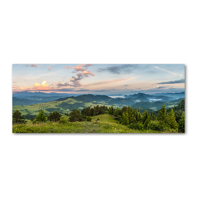 Acrylglas-Druck Panorama der Pieniny-Berge