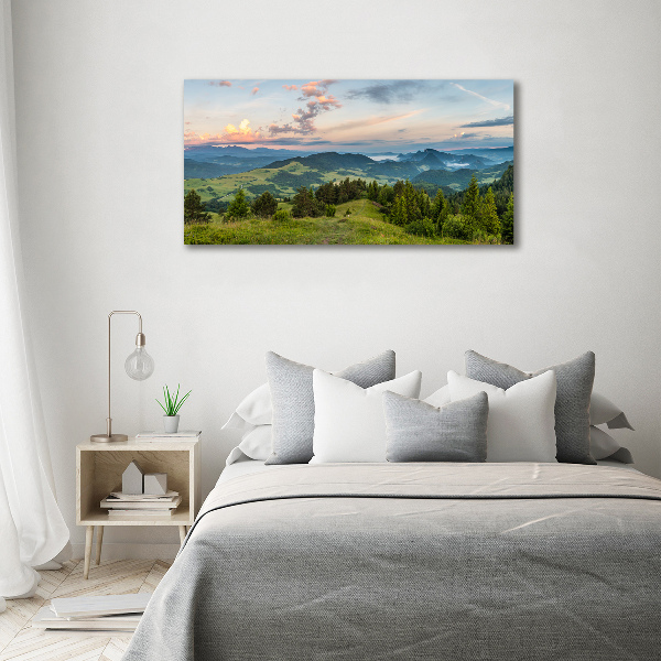 Acrylglas-Druck Panorama der Pieniny-Berge