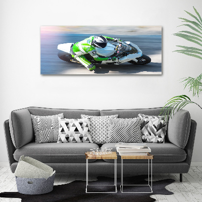 Acrylbild Fotodruck Motorradrennen