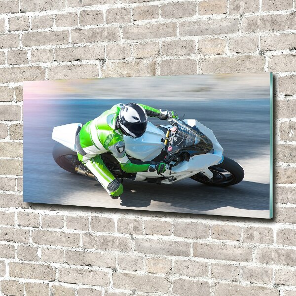 Acrylbild Fotodruck Motorradrennen