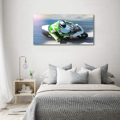 Acrylbild Fotodruck Motorradrennen