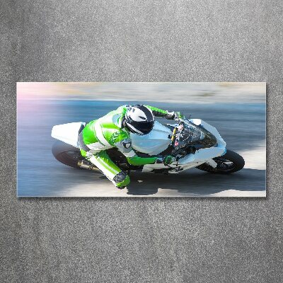 Acrylbild Fotodruck Motorradrennen