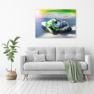 Acrylbild Fotodruck Motorradrennen