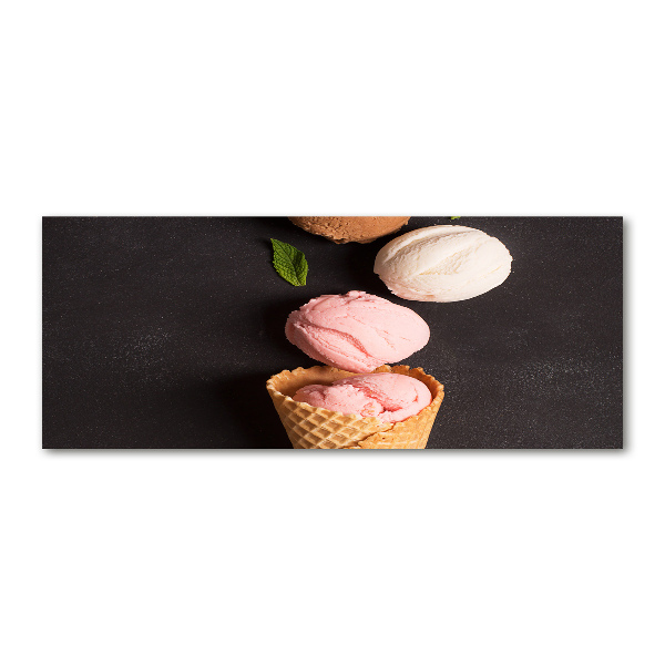 Acrylglas-Druck Eiscreme in einer Waffeltüte