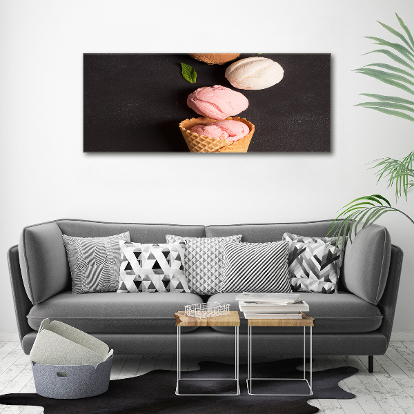 Acrylglas-Druck Eiscreme in einer Waffeltüte