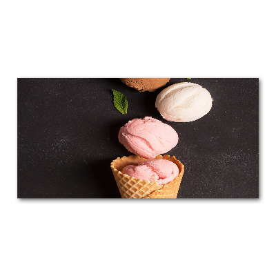 Acrylglas-Druck Eiscreme in einer Waffeltüte