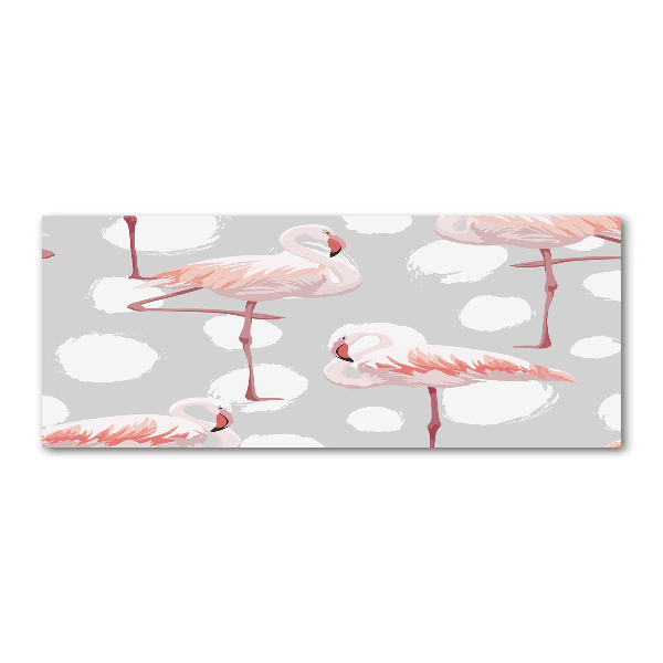 Acrylglas-Druck Flamingos