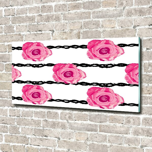 Acrylglas-Druck Rosen