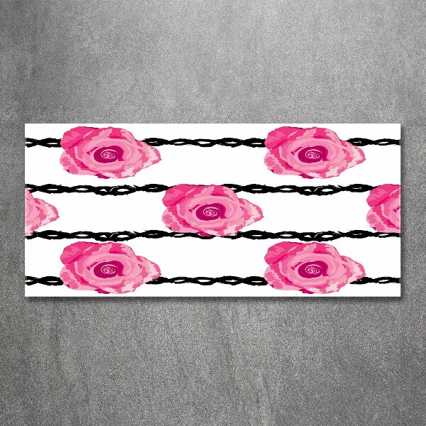 Acrylglas-Druck Rosen