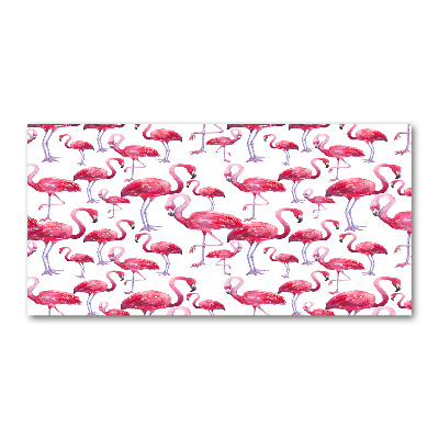 Foto auf Acryl Flamingos