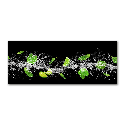 Foto auf Acryl Limette mit Minze