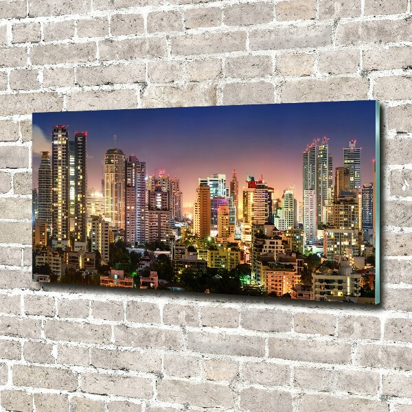 Acrylbild Fotodruck Bangkok bei Nacht