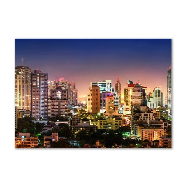Acrylbild Fotodruck Bangkok bei Nacht