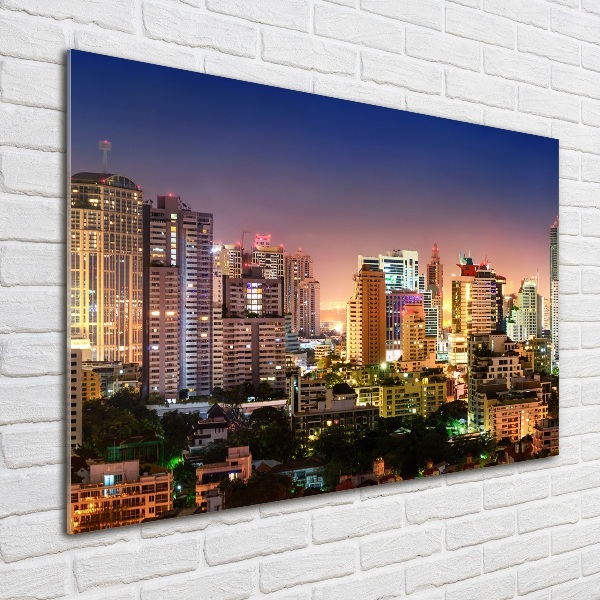 Acrylbild Fotodruck Bangkok bei Nacht
