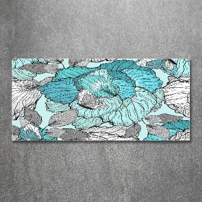 Bild auf Acrylglas Blumenmuster