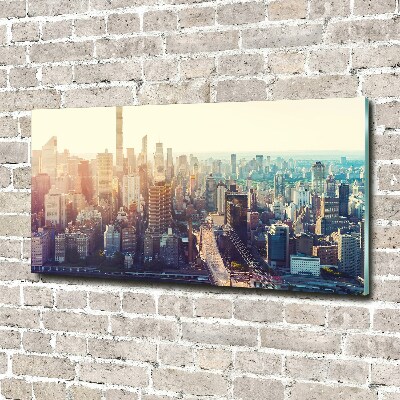 Foto auf Acryl New York aus der Vogelperspektive