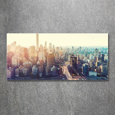 Foto auf Acryl New York aus der Vogelperspektive