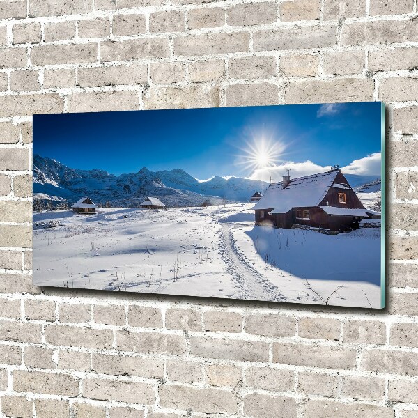Acrylbild Fotodruck Weiden im Tatra-Gebirge