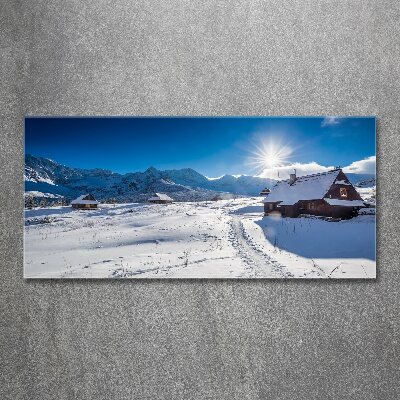 Acrylbild Fotodruck Weiden im Tatra-Gebirge