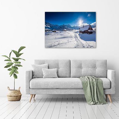 Acrylbild Fotodruck Weiden im Tatra-Gebirge