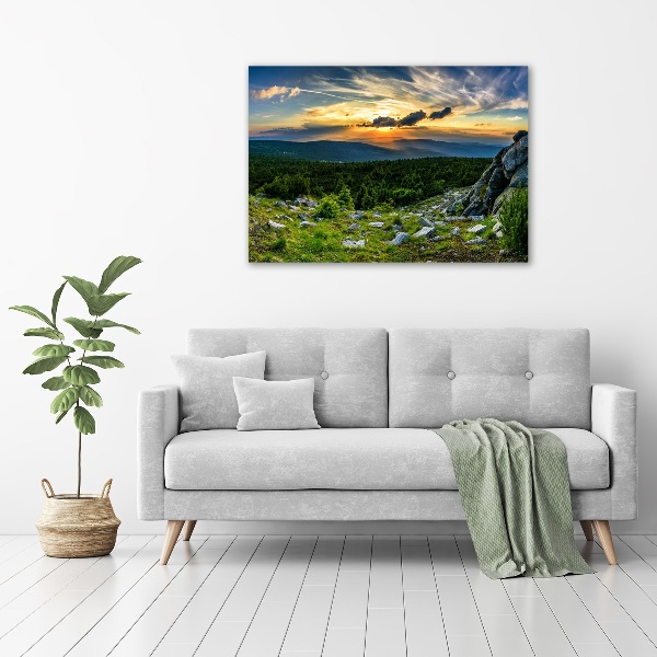 Acrylbild Fotodruck Bergpanorama