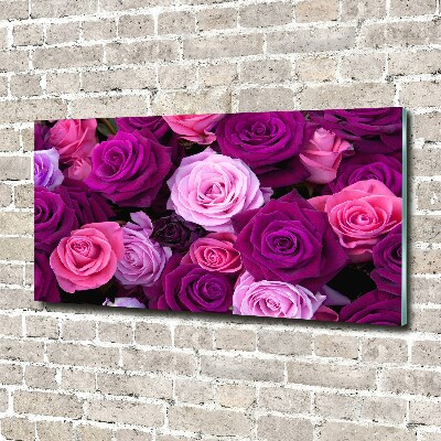 Acrylbild Fotodruck Rosen