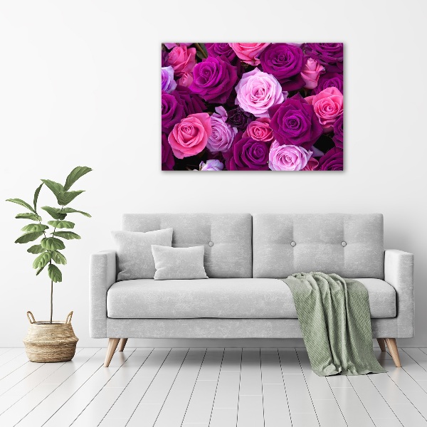 Acrylbild Fotodruck Rosen