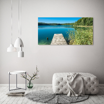 Acrylglas-Druck Pier am See