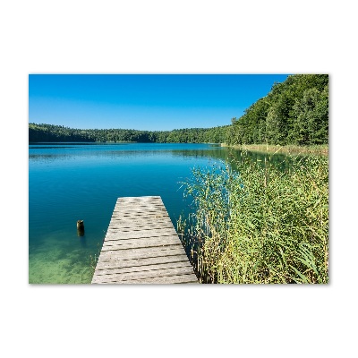 Acrylglas-Druck Pier am See