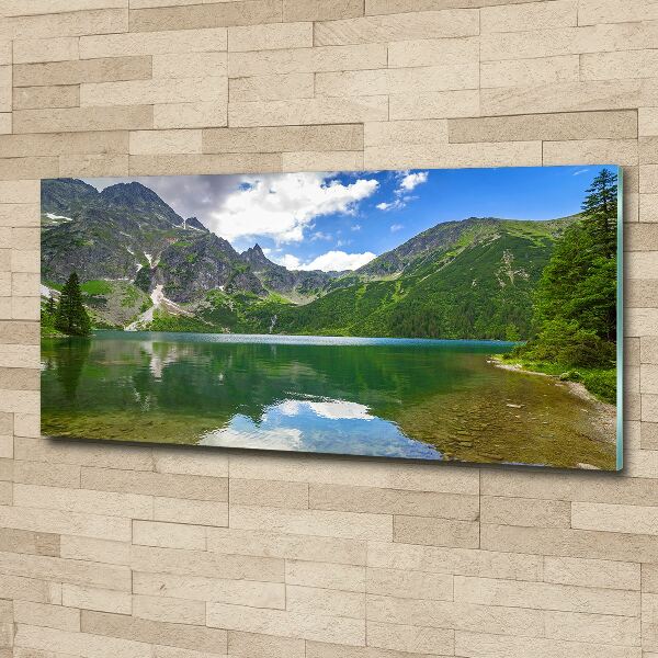 Bild auf Acrylglas Das Meeresauge der Tatra-Berge