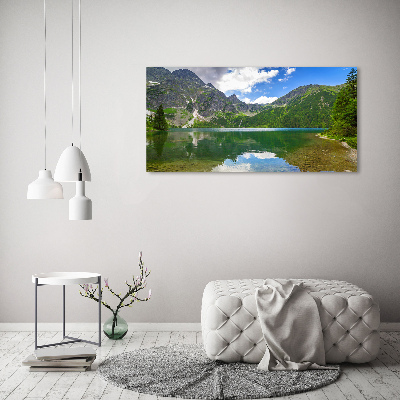 Bild auf Acrylglas Das Meeresauge der Tatra-Berge