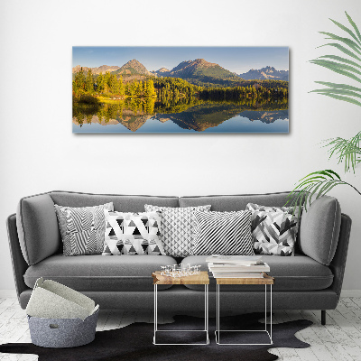 Acrylbild Fotodruck Panorama der Tatra-Berge