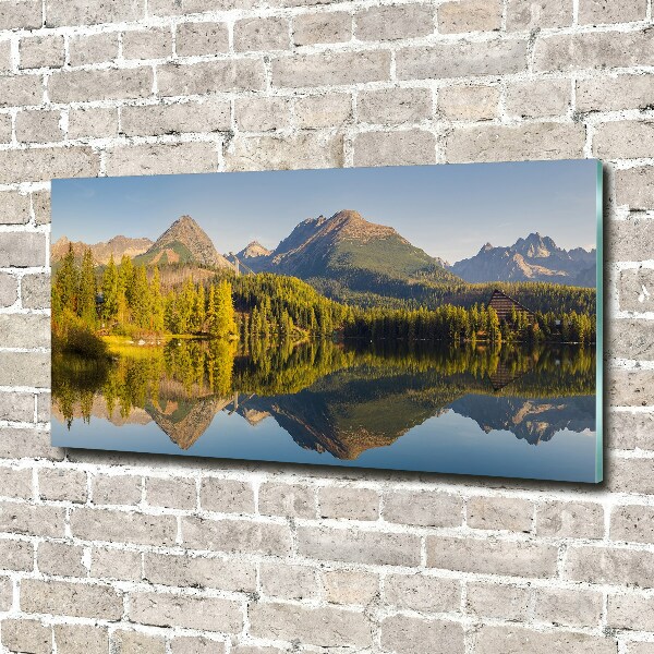 Acrylbild Fotodruck Panorama der Tatra-Berge