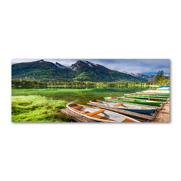 Foto auf Acryl Boote auf dem See