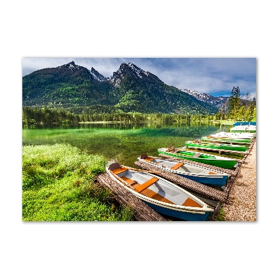 Foto auf Acryl Boote auf dem See