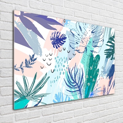 Bild auf Acrylglas Tropische Blätter