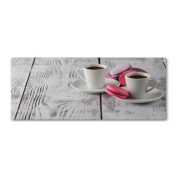 Acrylbild Fotodruck Kaffee und Kekse