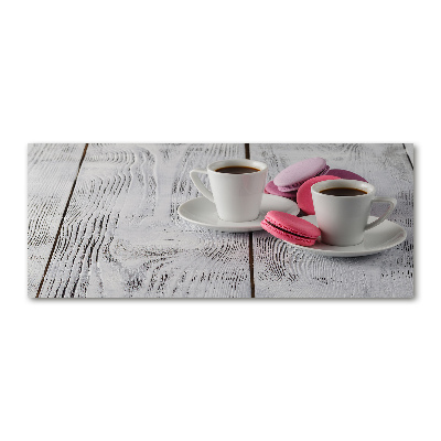 Acrylbild Fotodruck Kaffee und Kekse