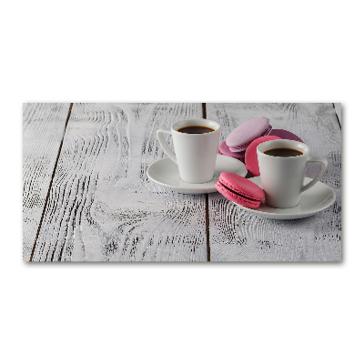 Acrylbild Fotodruck Kaffee und Kekse