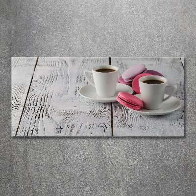 Acrylbild Fotodruck Kaffee und Kekse