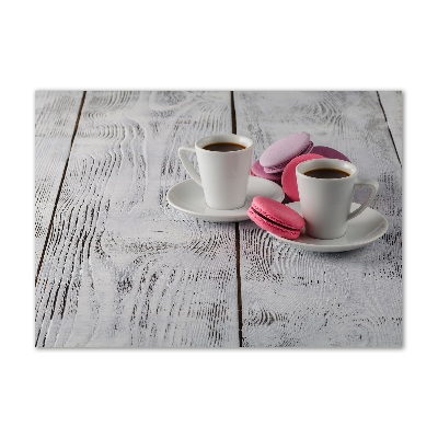 Acrylbild Fotodruck Kaffee und Kekse