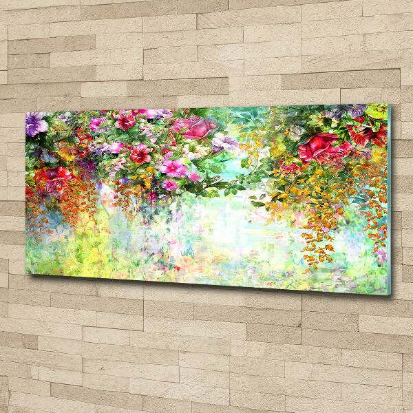 Acrylglas-Druck Bunte Blumen